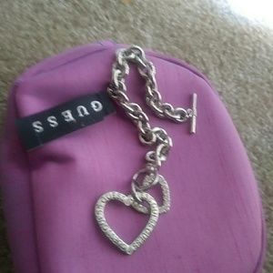 Guess Heart Charm Bracelet